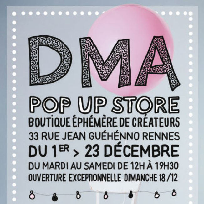 La Mousse Tache au DMA pop-up store de Noël 2016 à Rennes
